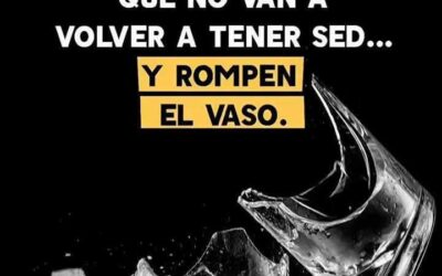 TRANQUILO, NO ROMPER EL VASO