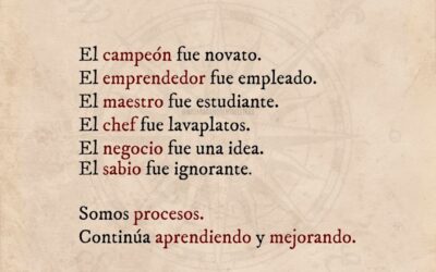LA VIDA ES APRENDER CADA DIA