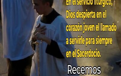 RECEMOS PARA QUE DIOS DESPIERTE LA VOCACIÓN AL SACERDOCIO EN LOS MONAGUILLOS