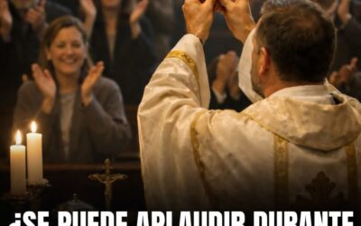 Aplaudir dentro de la Misa ¿esta bien?