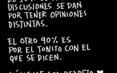 Intentar con firmeza hablar con respeto