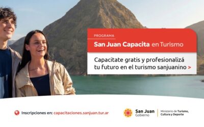 El programa San Juan Capacita en Turismo ofrecerá más de 20 talleres gratuitos