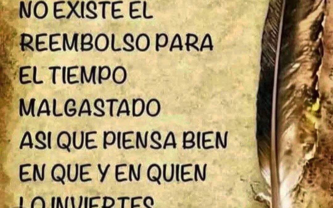 No malgastes tu tiempo