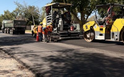 San Juan avanza con otros 9 kilómetros de repavimentación en avenida Libertador