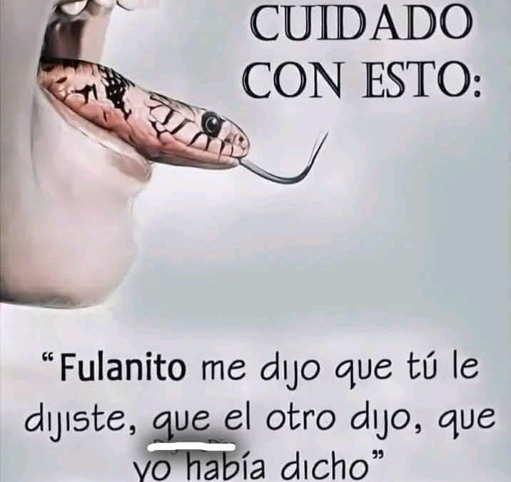 Tengan cuidado. . .