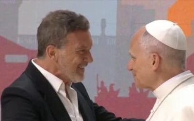 Antonio Banderas ante León XIV: «Jesucristo ha sido el gran protagonista de la película de la vida»