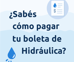 ¿Sabés como pagar la boleta de hidráulica?
