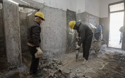 Durante el receso invernal, avanzan el mantenimiento en 160 escuelas