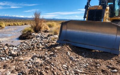 Avanzan las obras de defensa en los ríos de Calingasta