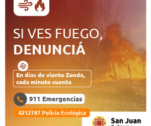Si ves fuego denunciá